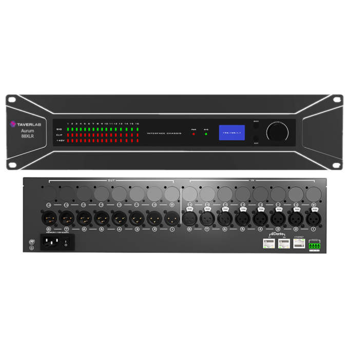 Dante интерфейс 8X8 XLR TAVERLAB AURUM-88XLR