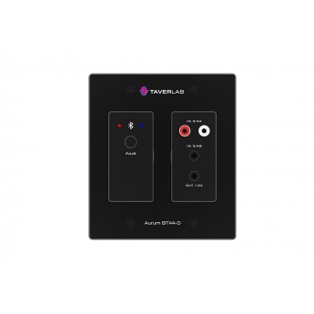 Настенная панель Bluetooth-Dante интерфейс, RCA, TRS 3,5 TAVERLAB AURUM-BT44-D Настенная панель Bluetooth-Dante интерфейс, RCA, TRS 3,5 TAVERLAB AURUM-BT44-D