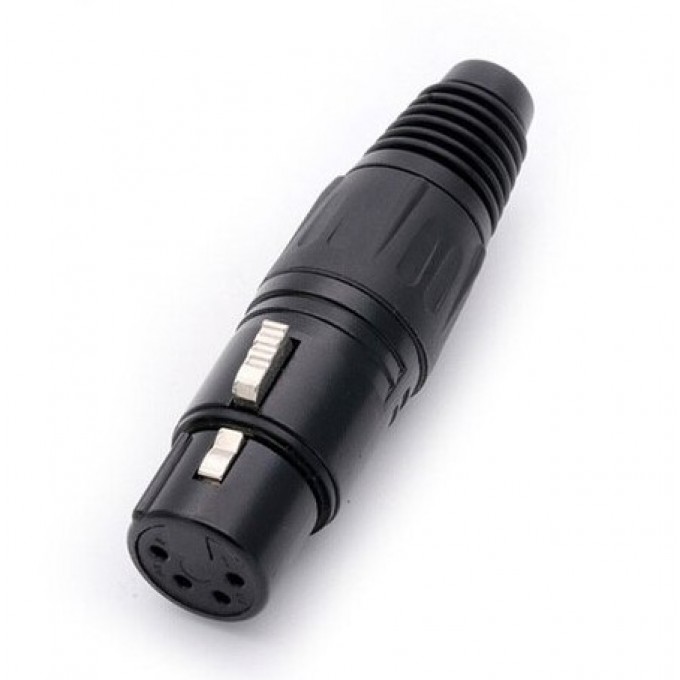 Разъём кабельный под пайку 4PIN XLR мама TAVERLAB D1015F