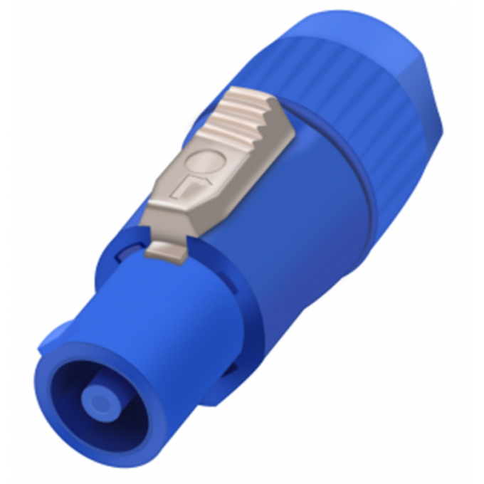 Разъём питания входной 3-контактный папа POWERCON, синий TAVERLAB E1004-M