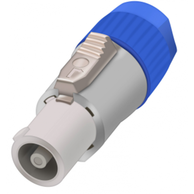 Разъём питания выходной 3-контактный папа POWERCON, бело-синий TAVERLAB E1005-M