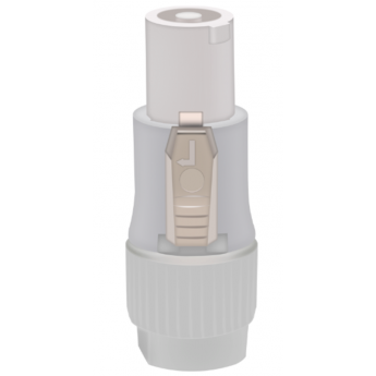 Разъём питания выходной 3-контактный папа POWERCON, белый TAVERLAB E1016-M