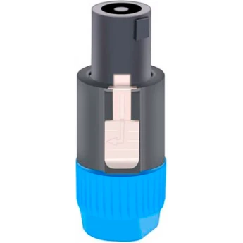 Разъём кабельный 4PIN Speaker Connector "папа", синий TAVERLAB F1011-BLUE