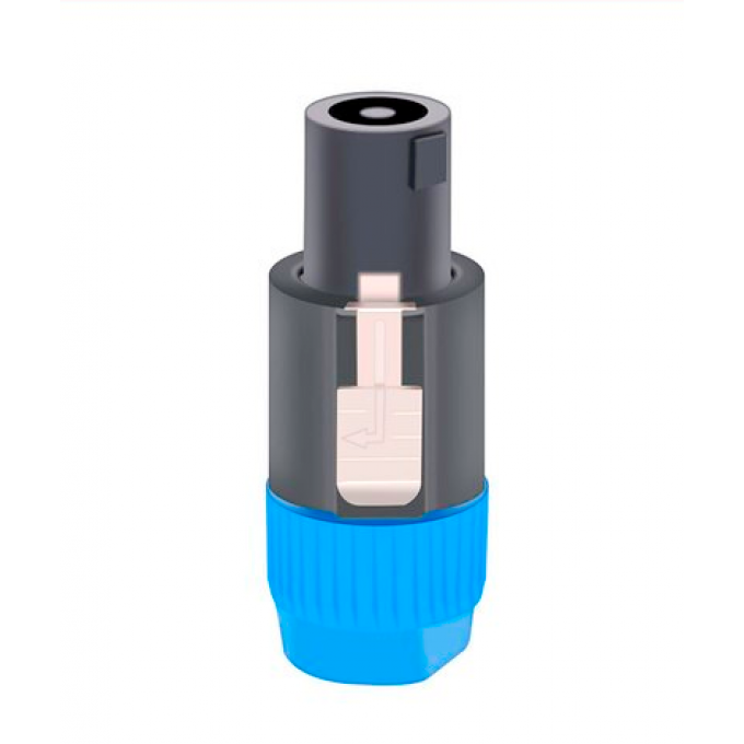 Разъём кабельный 4PIN Speaker Connector "папа", синий TAVERLAB F1011-BLUE