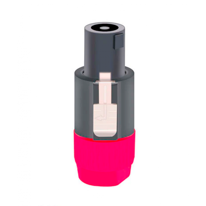 Разъём кабельный 4PIN Speaker Connector "папа", красный TAVERLAB F1011-RED