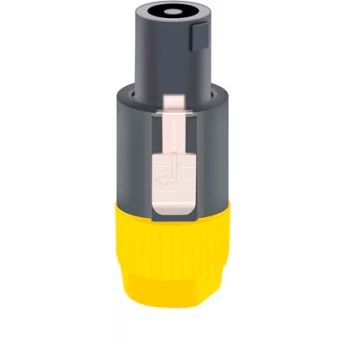 Разъём кабельный 4PIN Speaker Connector "папа", жёлтый TAVERLAB F1011-YELLOW