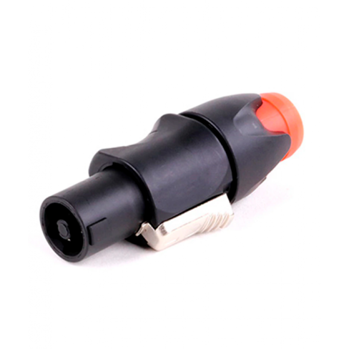 Разъём кабельный 4PIN Speaker Connector "папа", оранжевый TAVERLAB F1015-ORANGE