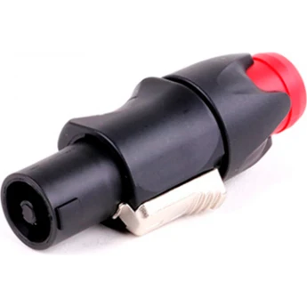 Разъём кабельный 4PIN Speaker Connector "папа", красный TAVERLAB F1015-RED