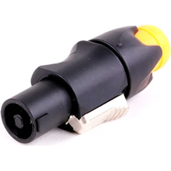 Разъём кабельный 4PIN Speaker Connector "папа", жёлтый TAVERLAB F1015-YELLOW
