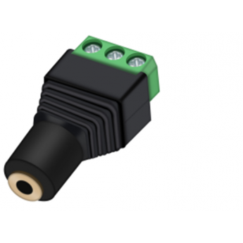 Разъём джек 3.5мм, симметричный, "мама", контактный терминал под винт TAVERLAB Q2003 Разъём джек 3.5мм, симметричный, "мама", контактный терминал под винт TAVERLAB Q2003