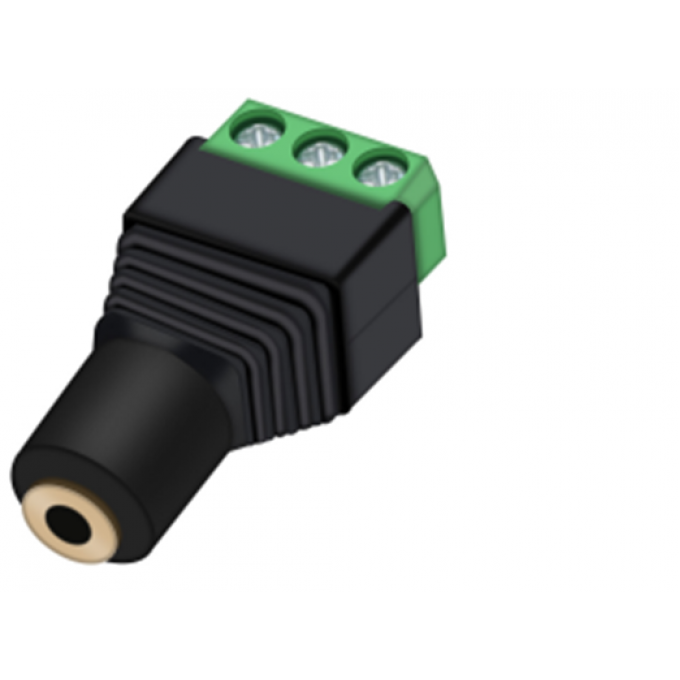 Разъём джек 3.5мм, симметричный, "мама", контактный терминал под винт TAVERLAB Q2003