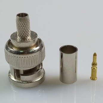 Разъём кабельный RG59 BNC папа, под обжим TAVERLAB T1001-RG59 Разъём кабельный RG59 BNC папа, под обжим TAVERLAB T1001-RG59