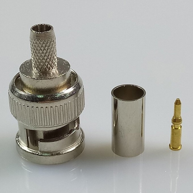 Разъём кабельный RG59 BNC папа, под обжим TAVERLAB T1001-RG59