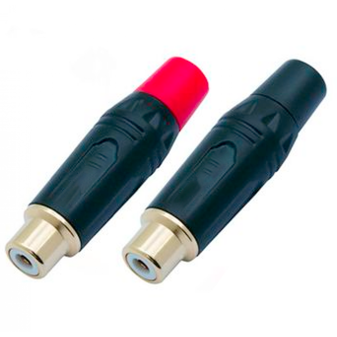 Разъём RCA кабельный, "мама", чёрный. Отгружается парами - красный + чёрный хвостовик, цена указана за штуку TAVERLAB TR051